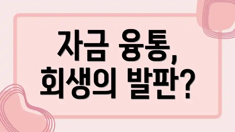 자금 융통, 회생의 발판?