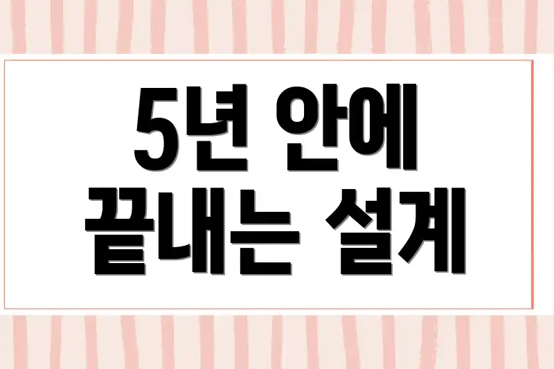 5년 안에 끝내는 설계