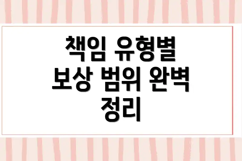 책임 유형별 보상 범위 완벽 정리